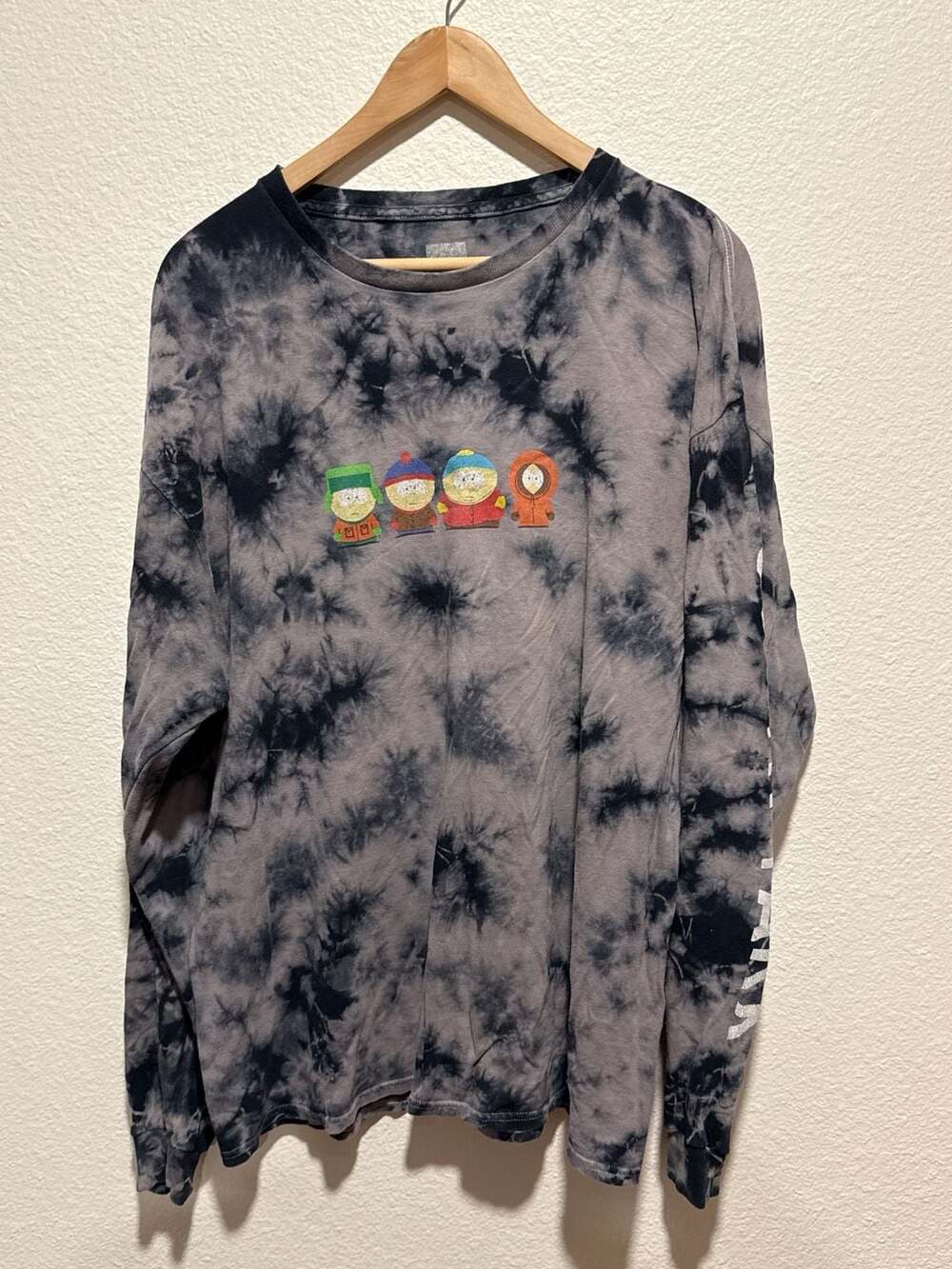 HUF x South Park 2017 Logo Long Sleeve Tie-Dye Shirt